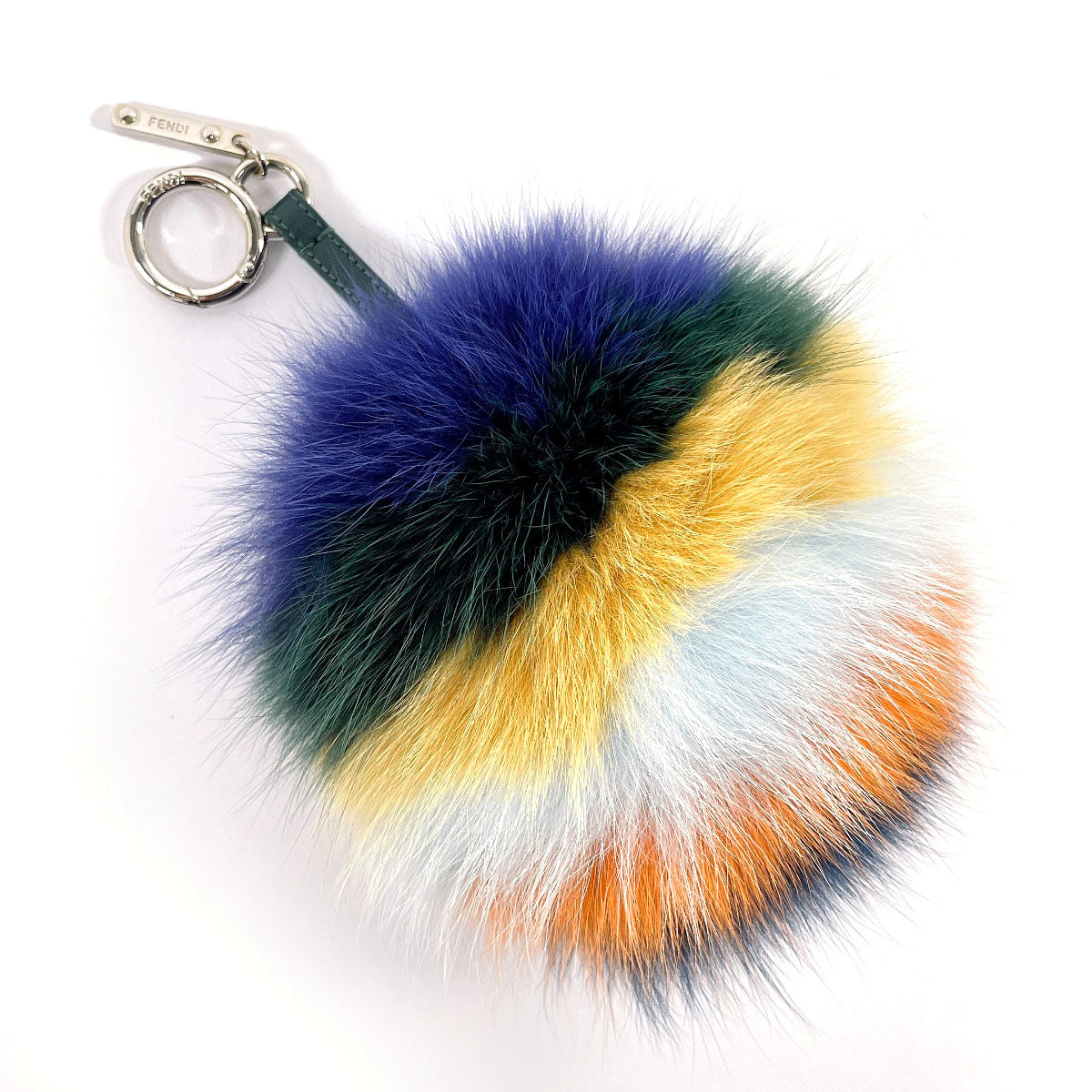 Fendi Fox Fur Heart Pom Pom Bag Charm