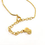 Christian Dior Necklace logo metal gold Women Used