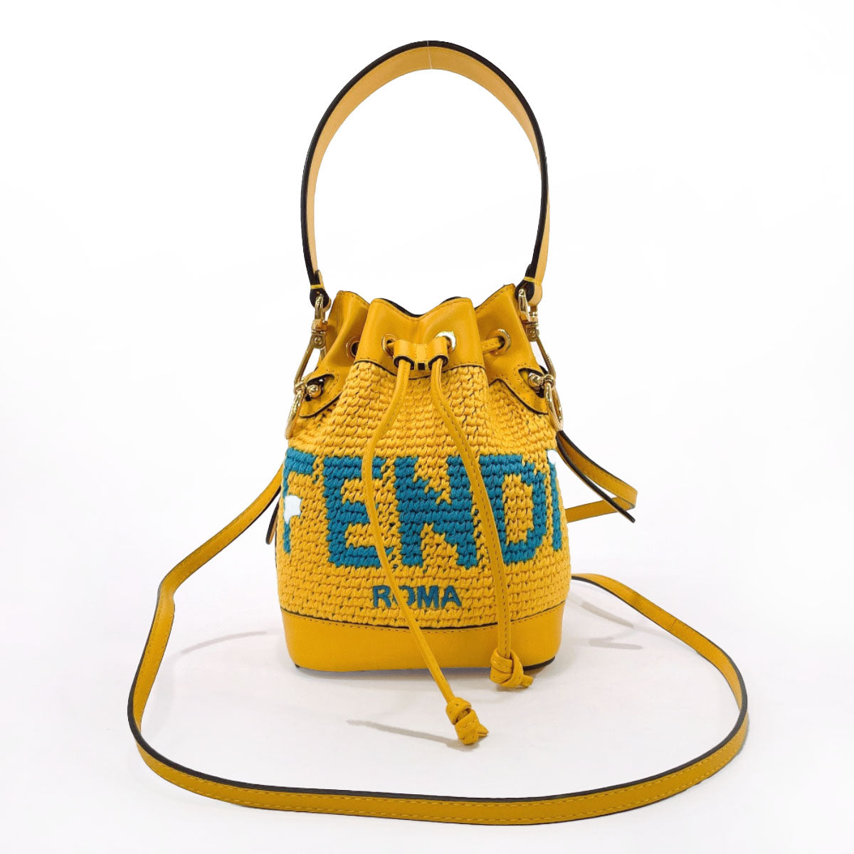 Fendi Mon Tresor Shoulder Bag Small Yellow