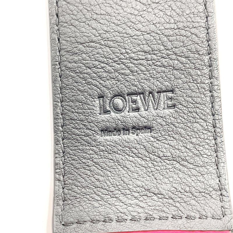 LOEWE Shoulder strap degrade puzzle strap leather pink pink Women Used