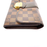 LOUIS VUITTON purse N61747  Portefeuille Sistine Damier canvas Brown Brown Women Used