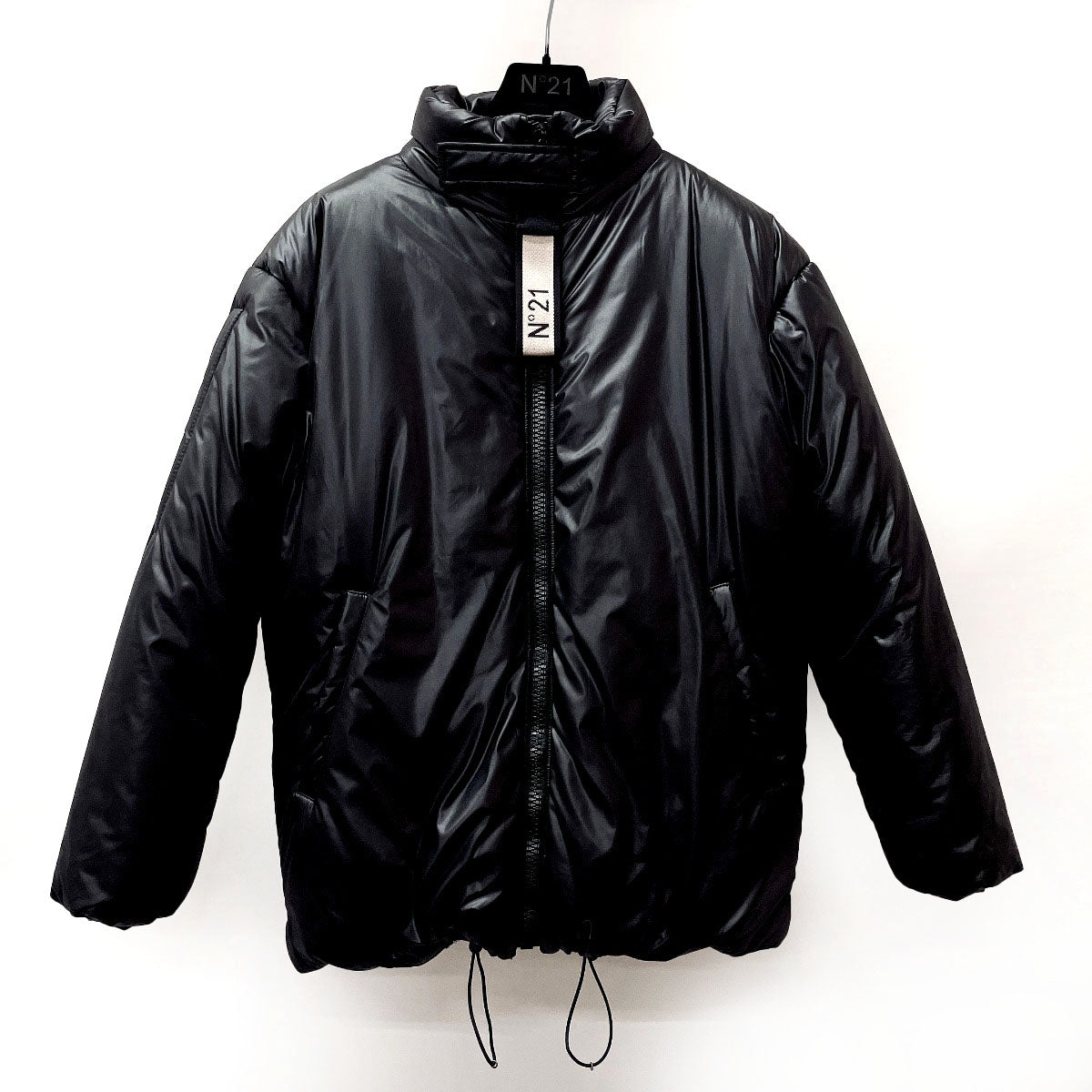 N°21 Down jacket polyester Black mens Used – JP-BRANDS.com