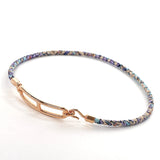 HERMES bracelet Ruri Double Tour silk/Gold Plated multicolor multicolor LF0222 Women New