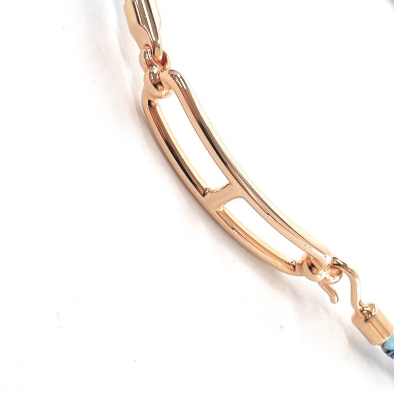 HERMES bracelet Ruri Double Tour silk/Gold Plated multicolor multicolor LF0222 Women New