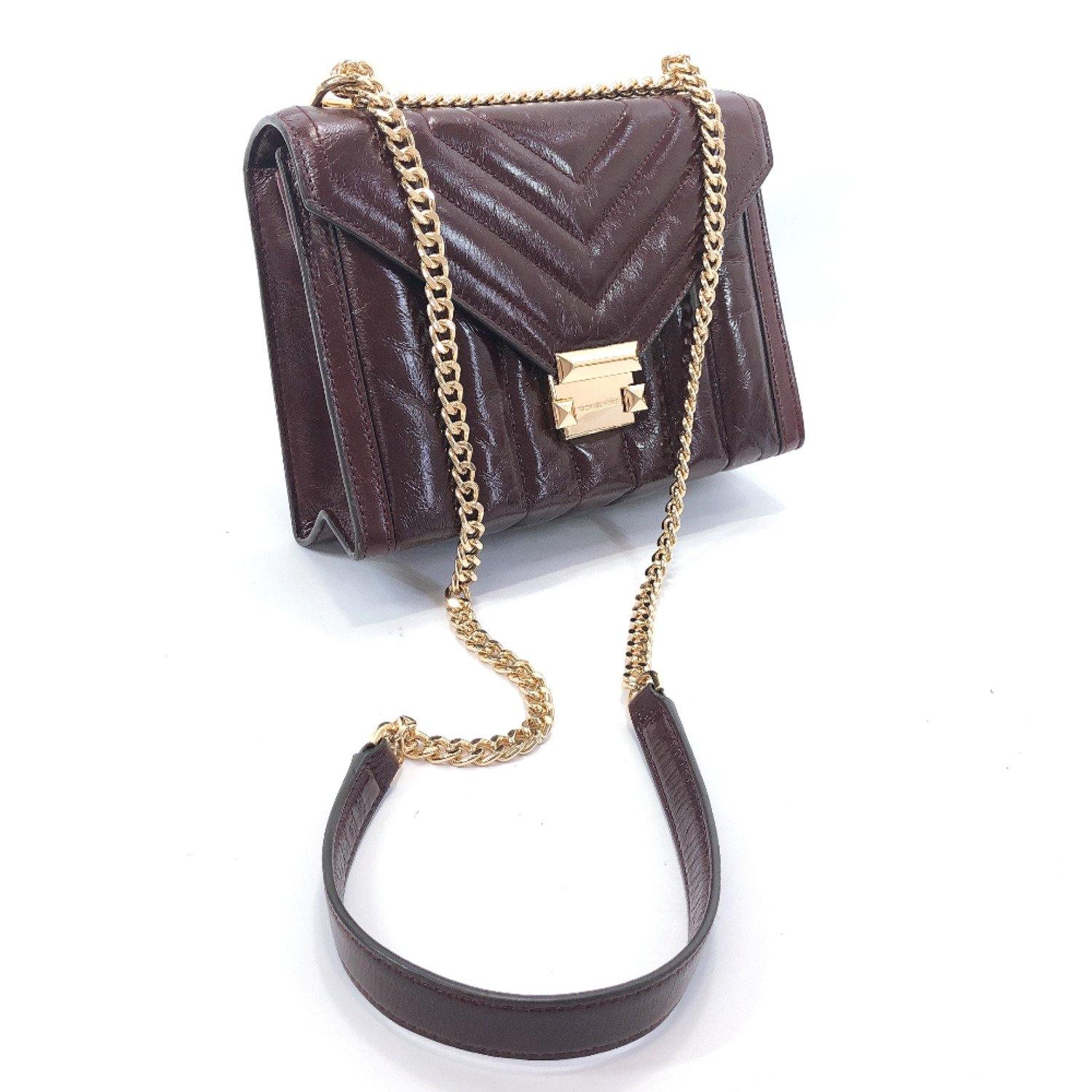 Michael Kors Shoulder Bag 30F8GXIL9T Whitney Chain 2way leather wine-r –
