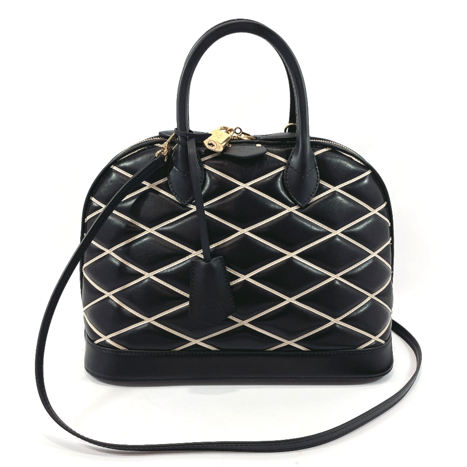 LOUIS VUITTON Handbag M50000 Martage Alma PM lambskin Black Women Used –