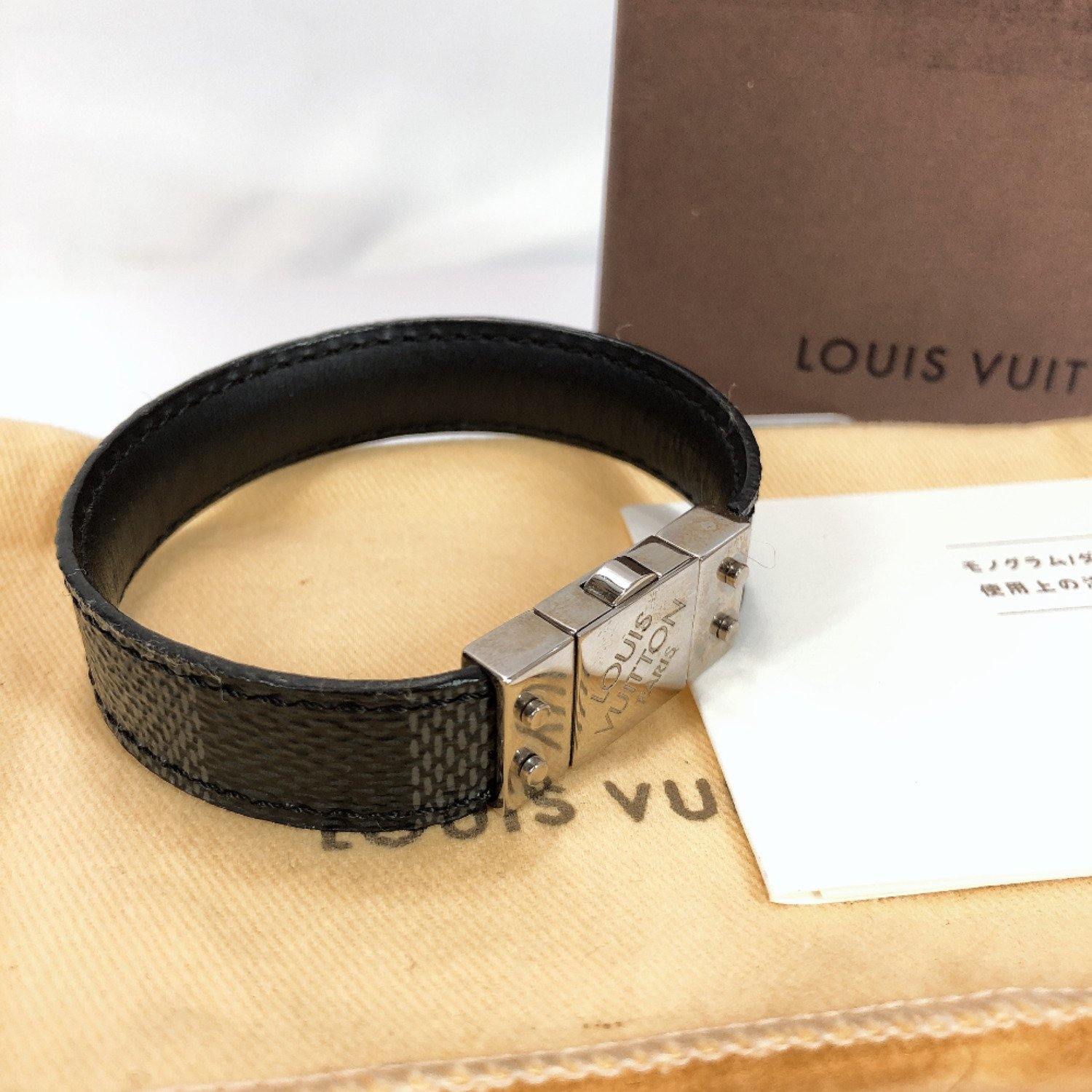 LOUIS VUITTON bracelet M6606E Braless check it Damier Grafitto