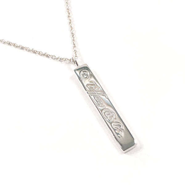 TIFFANY&Co. Necklace Notes Silver925/diamond Silver Women Second hand
