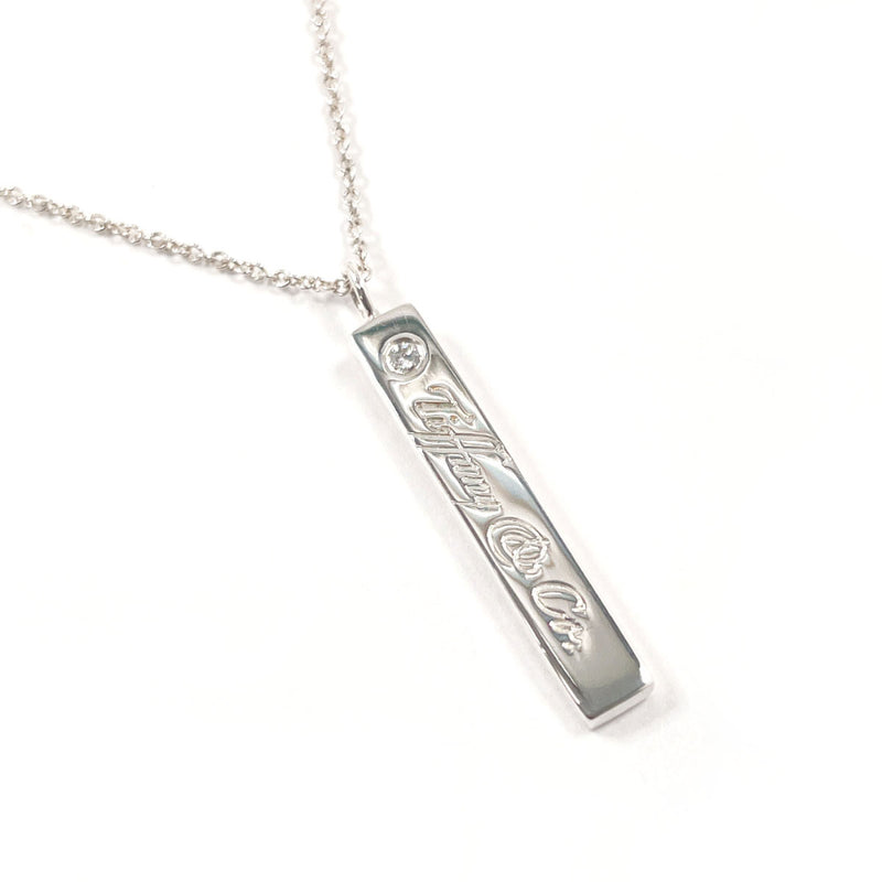 TIFFANY&Co. Necklace Notes Silver925/diamond Silver Women Second hand