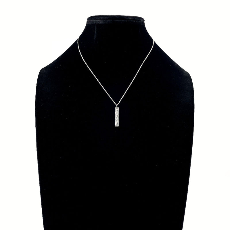 TIFFANY&Co. Necklace Notes Silver925/diamond Silver Women Second hand