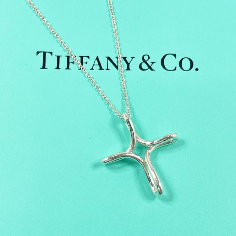 TIFFANY&Co. Necklace Infinity cross Elsa Peretti Silver925 Silver