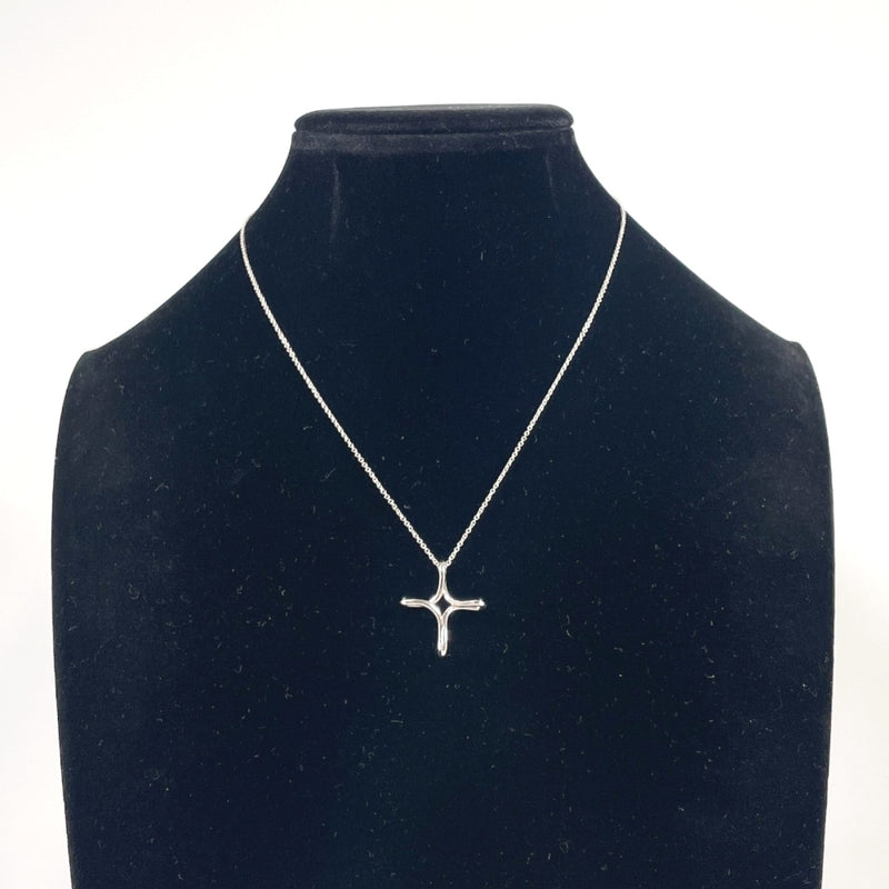 TIFFANY&Co. Necklace Infinity cross Elsa Peretti Silver925 Silver