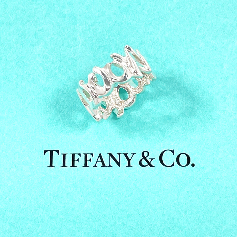 TIFFANY&Co. Ring Love & kiss Paloma Picasso Silver925 #US 4 3/4