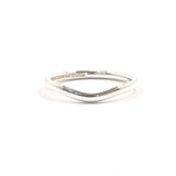 TIFFANY&Co. Ring Curved bundling Elsa Peretti Silver925 #US 6 Silver Women Second hand