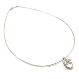 TIFFANY&Co. Necklace Pierced Heart Silver925 Silver Women Second hand