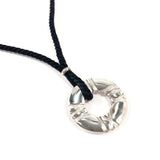 TIFFANY&Co. Necklace Atlas circle Silver925/Silk cord Silver Silver Women Second hand