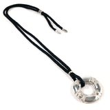 TIFFANY&Co. Necklace Atlas circle Silver925/Silk cord Silver Silver Women Second hand