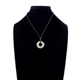 TIFFANY&Co. Necklace Atlas circle Silver925/Silk cord Silver Silver Women Second hand