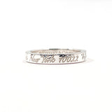 TIFFANY&Co. Ring Notes Narrow New York Silver925 #US 4 1/4 Silver Women Second hand