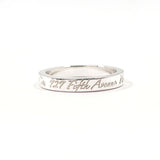 TIFFANY&Co. Ring Notes Narrow New York Silver925 #US 4 1/4 Silver Women Second hand