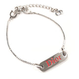 Christian Dior bracelet with logo vintage metal Silver Women Second hand