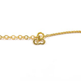 Christian Dior Necklace Heart logo vintage metal/Rhinestone gold Women Second hand