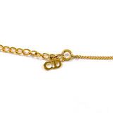 Christian Dior Necklace Heart logo vintage metal gold Women Second hand