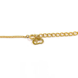 Christian Dior Necklace Heart logo vintage metal gold Women Second hand