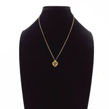 Christian Dior Necklace Heart logo vintage metal gold Women Second hand