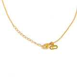 Christian Dior Necklace Circle Star logo metal gold gold Women Second hand