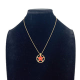 Christian Dior Necklace Circle Star logo metal gold gold Women Second hand