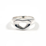 TIFFANY&Co. Ring Open heart Elsa Peretti Silver925 #US 5 3/4 Silver Women Second hand