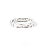 TIFFANY&Co. Ring Notes Narrow New York Silver925 #US 4 3/4 Silver Women Second hand
