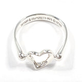 TIFFANY&Co. Ring Open heart Elsa Peretti Silver925 #US 6 Silver Women Second hand