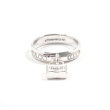 TIFFANY&Co. Ring 1837 Lock Silver925 #US 4 3/4 Silver Women Second hand