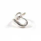 TIFFANY&Co. Ring Open heart Elsa Peretti Silver925 #US 5 1/2 Silver Women Second hand