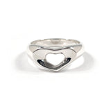 TIFFANY&Co. Ring Open heart Elsa Peretti Silver925 #US 5 1/2 Silver Women Second hand