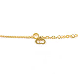 Christian Dior Necklace CD logo vintage metal/Rhinestone gold Women Second hand