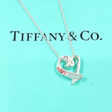 TIFFANY&Co. Necklace Rubbing Heart LOVE Paloma Picasso Silver925/enamel Silver Silver Women Second hand