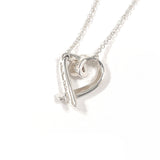 TIFFANY&Co. Necklace Rubbing Heart LOVE Paloma Picasso Silver925/enamel Silver Silver Women Second hand