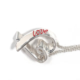 TIFFANY&Co. Necklace Rubbing Heart LOVE Paloma Picasso Silver925/enamel Silver Silver Women Second hand
