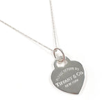 TIFFANY&Co. Necklace Heart tag Return to Silver925 Silver Women Second hand