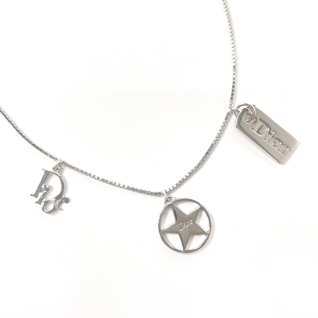 Christian Dior Necklace metal Silver Women Second hand – JP-BRANDS.com