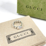 GUCCI Ring Interlocking G Silver925/enamel #US 4 3/4 Silver Silver Women Second hand