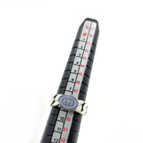 GUCCI Ring Interlocking G Silver925/enamel #US 4 3/4 Silver Silver Women Second hand