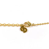 Christian Dior Necklace Heart logo vintage Gold Plated/Rhinestone gold Women Second hand