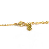 Christian Dior Necklace Heart logo vintage Gold Plated/Rhinestone gold Women Second hand