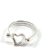 TIFFANY&Co. Ring Open heart Elsa Peretti Silver925 #10(JP Size) Silver Women Used