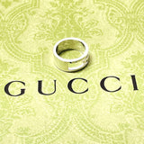 GUCCI Ring Branded Cutout G Silver925 #10(JP Size) Silver Women Used