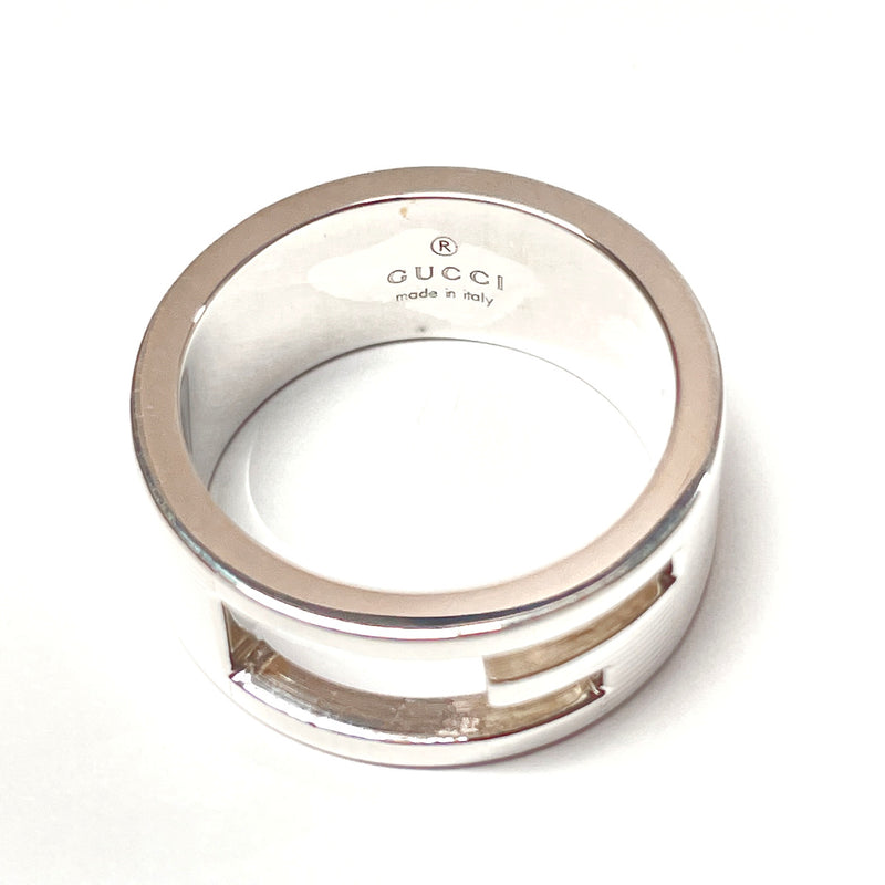 GUCCI Ring Branded Cutout G Silver925 #10(JP Size) Silver Women Used